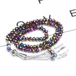 Muslim Islamic prayer beads 100 counts beads , has every 33 stop.